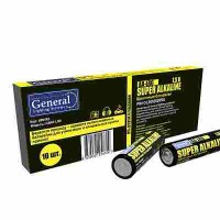 Батарейка  GBAT-LR6 AA щелочная (коробка,10 шт.) General, 800592