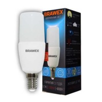 Лампа светодиодная Brawex (широкий угол) 7Вт., Нейтральный белый свет, цоколь Е14, Ш-02