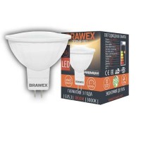 Лампа светодиодная Brawex (MR16) 4Вт., Тёплый белый свет, цоколь GU5.3, Т-01