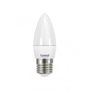 Лампа светодиодная General (свеча матовая) 10Вт., Тёплый белый свет, цоколь Е27, 683000