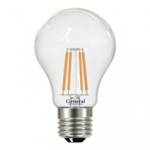 Лампа светодиодная филаментная General (грушевидная) 8Вт., Нейтральный белый свет, цоколь Е27, 645700