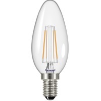 Лампа светодиодная филаментная General (свеча) 6Вт., тёплый белый свет, цоколь Е14, 646100