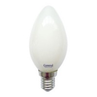 Лампа светодиодная филаментная General (свеча матовая) 6Вт., Нейтральный белый свет, цоколь Е14, 649942