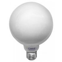 Лампа светодиодная филаментная General (глоб G95 матовый) 8Вт., Тёплый белый свет, цоколь Е27, 655311