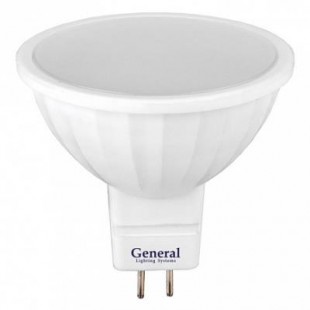 Лампа светодиодная General (MR16) 12Вт., Холодный белый свет, цоколь GU5.3, 660312